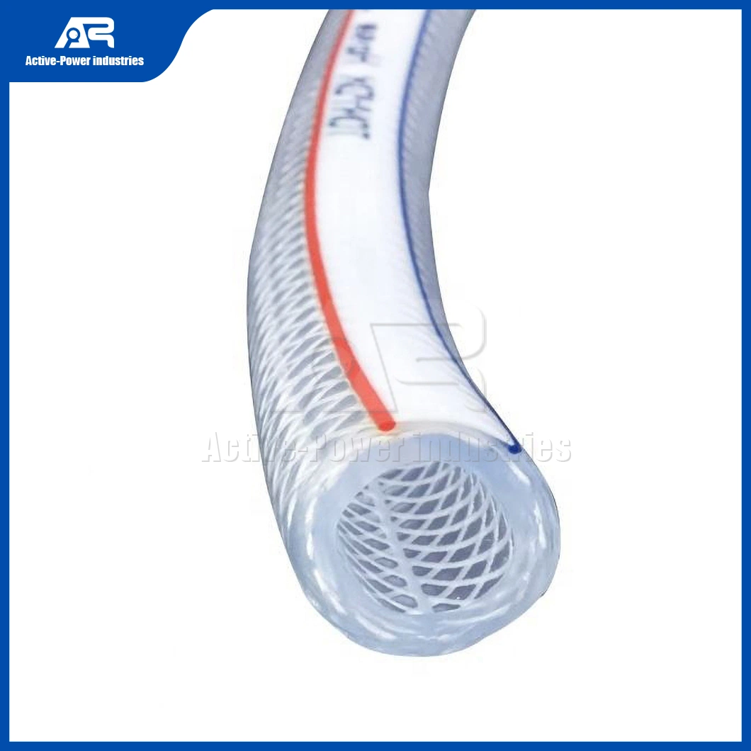 Active-Power Industries Fiber Braided PVC Hose Factory China Light Duty PVC Fiber Reinforced Suction Spiral Drain Hose