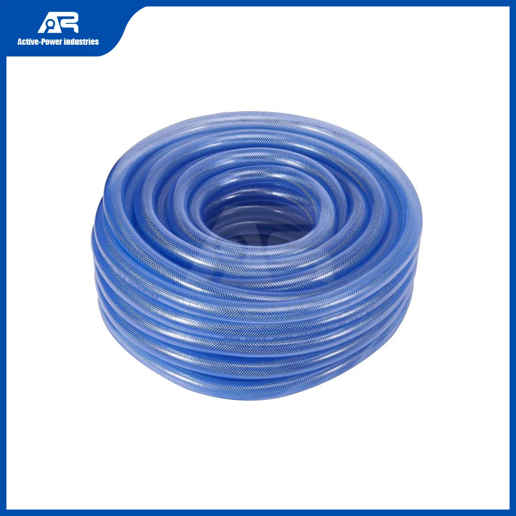 Active-Power Industries Fiber Braided PVC Hose Factory China Light Duty PVC Fiber Reinforced Suction Spiral Drain Hose