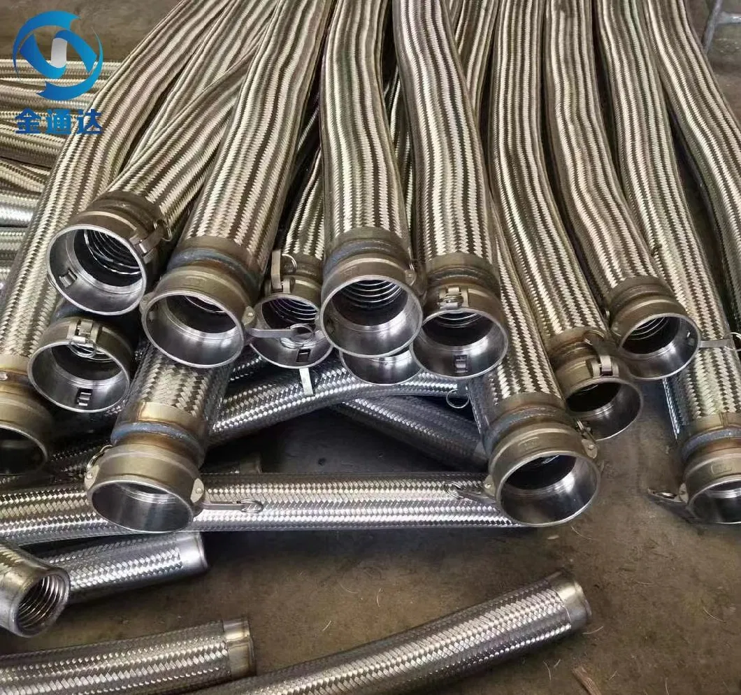 Stainless Steel Braided R14 PTFE Hose Smoothbore/Convoulted Flexible High Pressure Hydraulic Hose