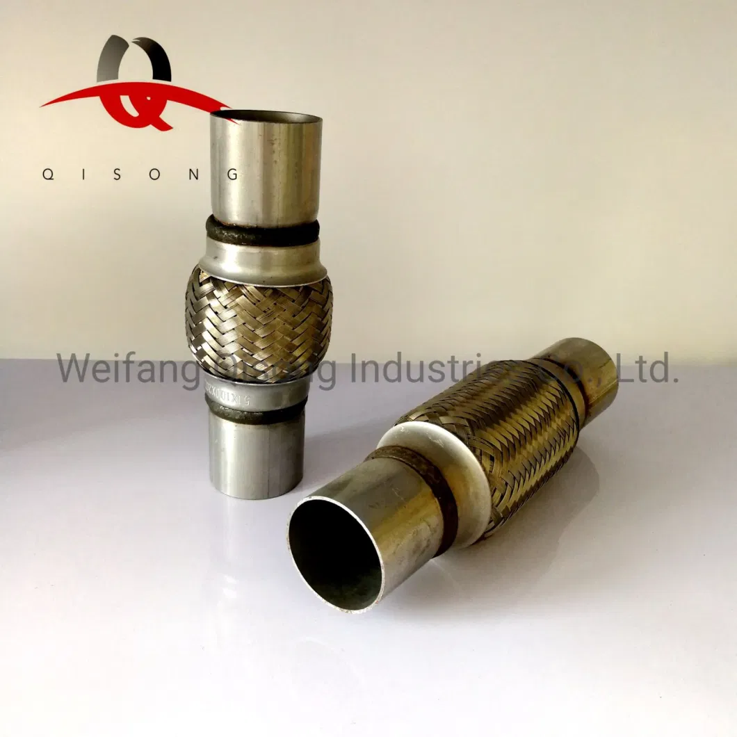 [Qisong] Universal Flexible Exhaust Pipe Muffler Silencer Resonator