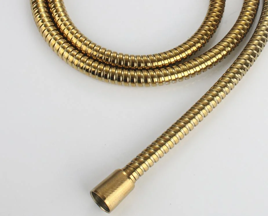 Bathroom Shower Faucet Hose Titanium Golden 1.5m Stainless Steel Shower Hose