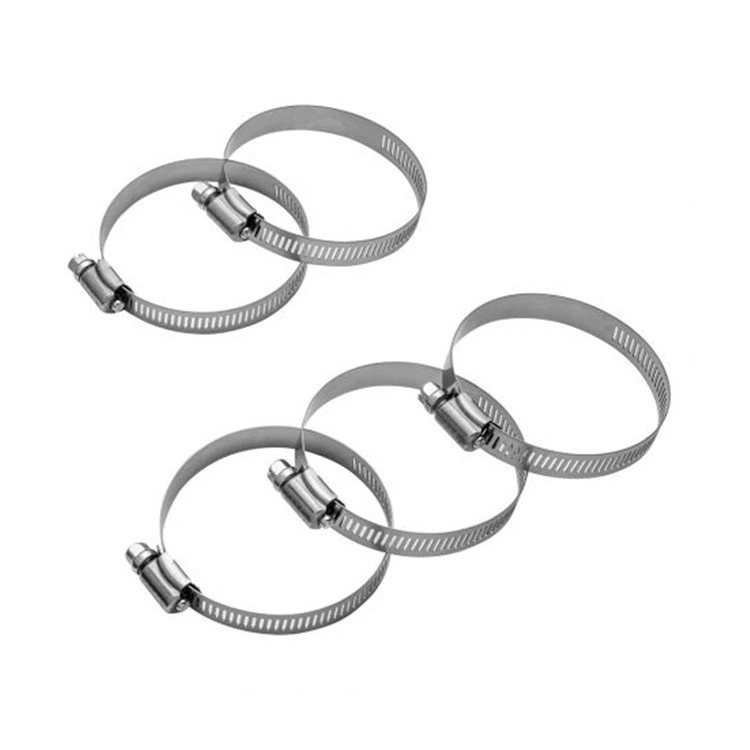 6 Inch Hose Clamp Adjustable 304 Stainless Steel Duct Clamps Worm Gear Adjustable 75mm-400mm Hose Clamp