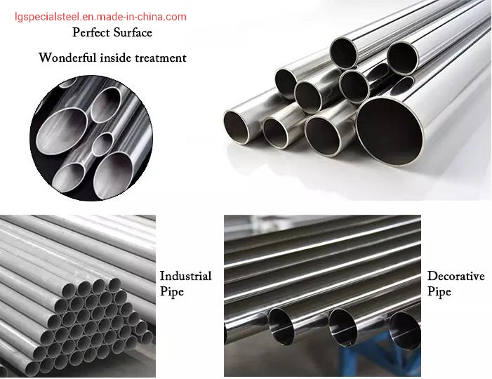 Chinese Manufacturer Liange 2b 201 304 316 Polished Round Stainless Steel Tube/Pipe