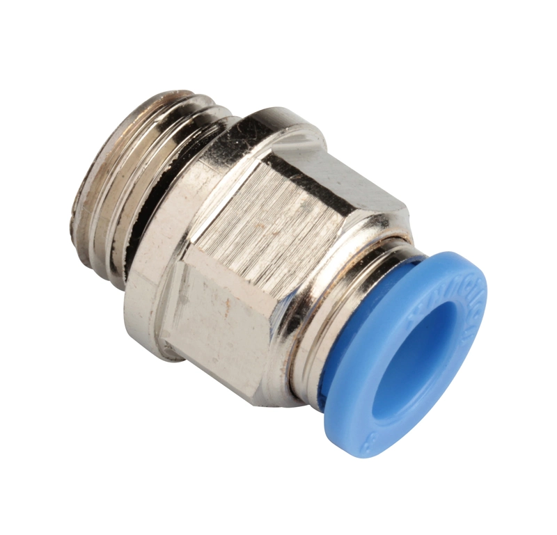 Xhnotion - 3/8 Tube X 1/4 BSPP Pneumatic Push in Male Straight Air Hose Fittings