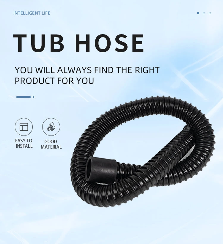 High Quality 1.25 Inch Flexible Black SPA Air Hose Parts Portable Hot Tub Exhaust TPE Hose