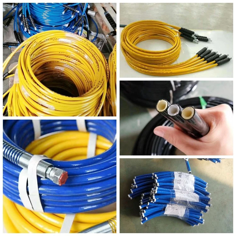 1/4 Inch Sewer Jetter Pressure Washer Hose, NPT, Drain Cleaning Hose, Button Nose &amp; Rotating Sewer Hose