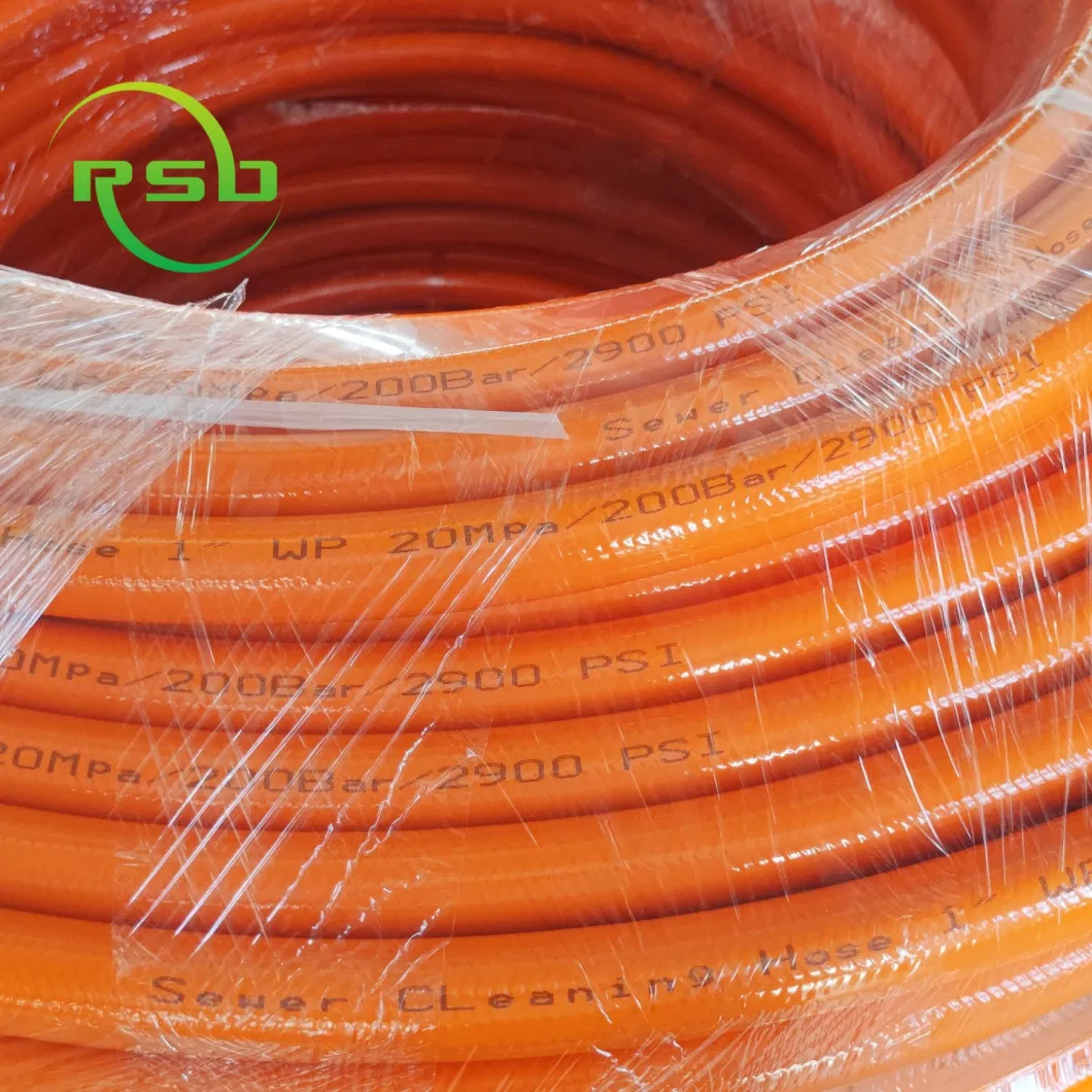 High Pressure Water Blasting Washer Hose Sewer Jet Flexible Drain Hose