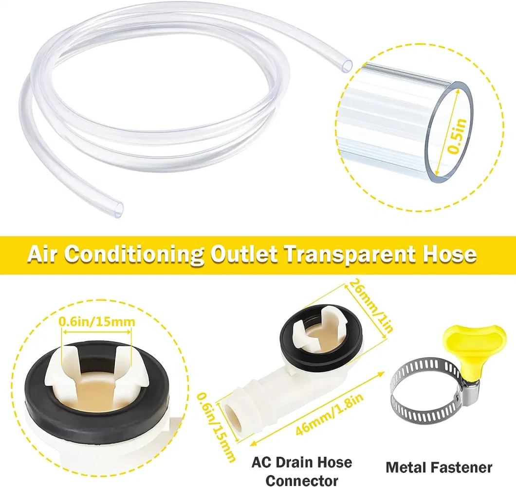 2 Pack Air Conditioner Drain Kit Drain Hose for Universal Mini-Split Unit