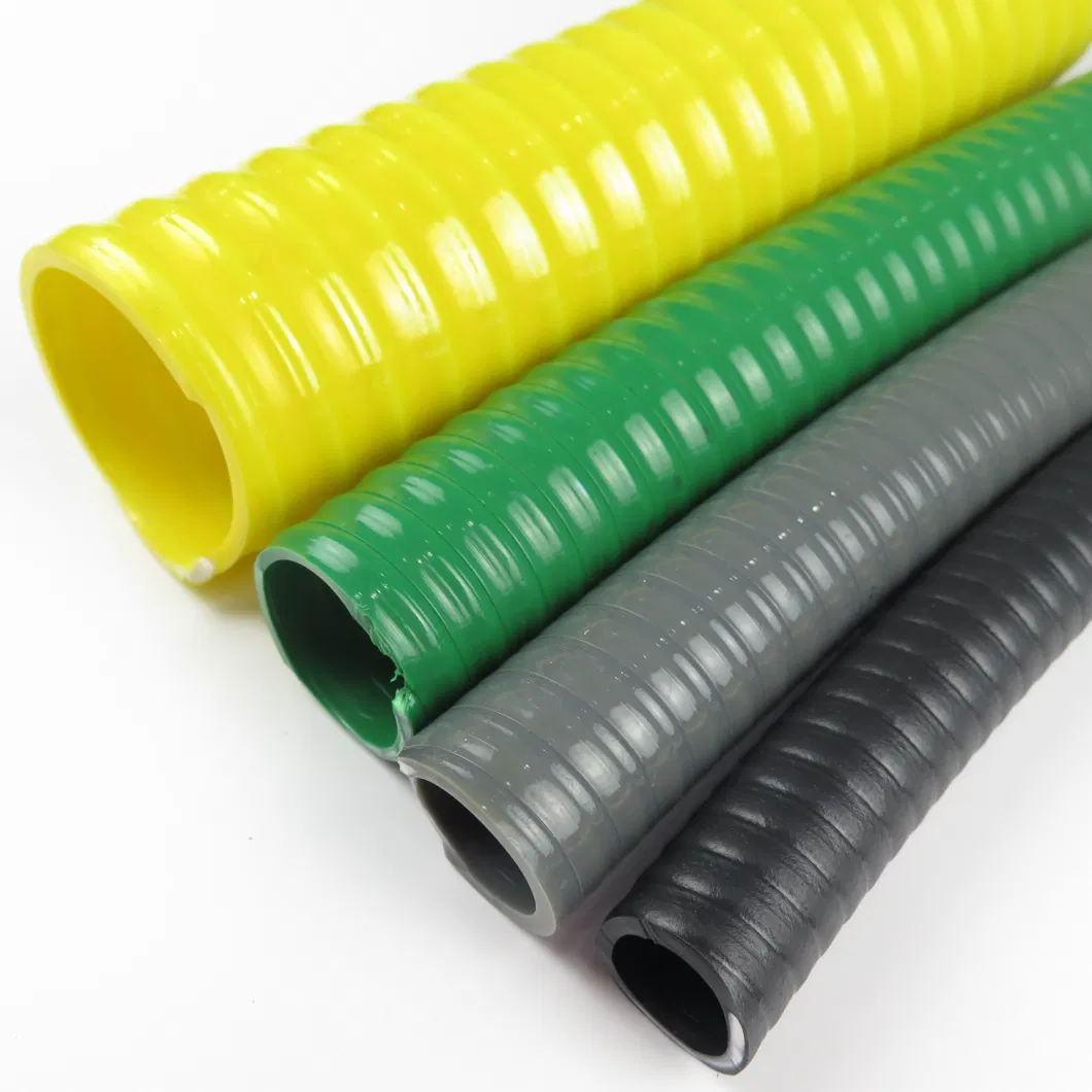 PVC Suction Heavy Duty Reinforced 2 Inch Plastic Flexible Drain Hose