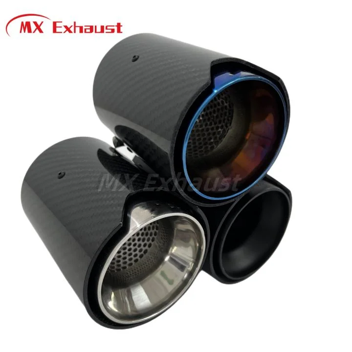 Performance Exhaust Dual Pipe Carbon Fiber for Car Accessories Muffler Modify for B*MW Automotive