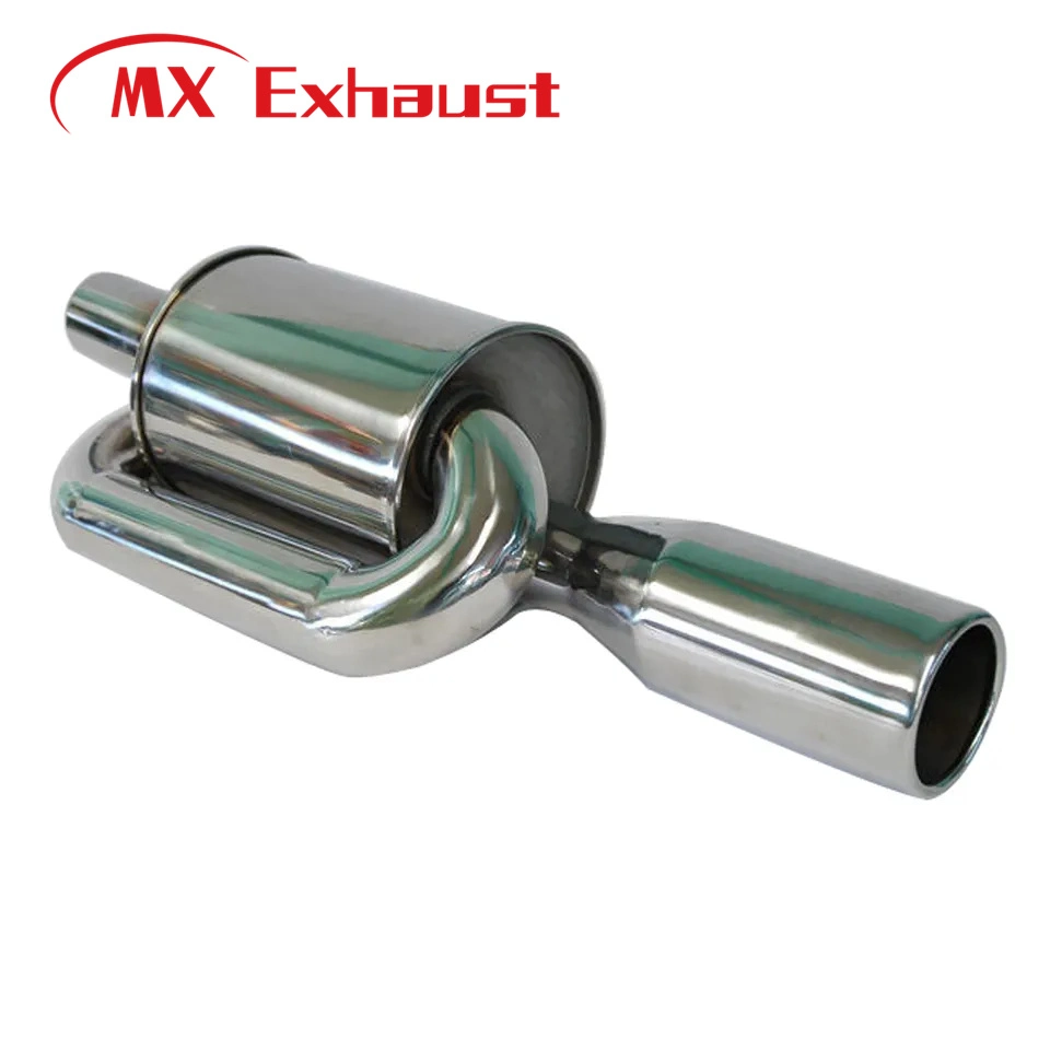 2.5 Inch Inlet High Performance Stainless Steel Racing Car Muffler Exhaust