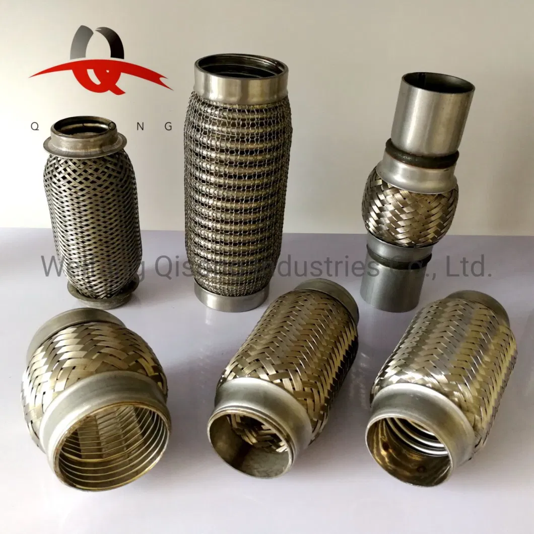 [Qisong] Universal Flexible Exhaust Pipe Muffler Silencer Resonator