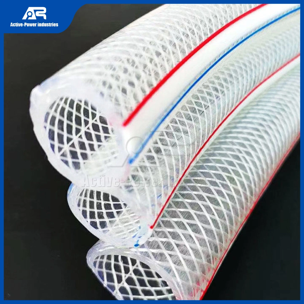 Active-Power Industries Fiber Braided PVC Hose Factory China Light Duty PVC Fiber Reinforced Suction Spiral Drain Hose