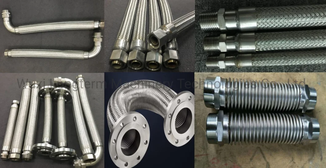 Screwed Joint Stainless Steel Flexible Bellow Metal Hose with Flange