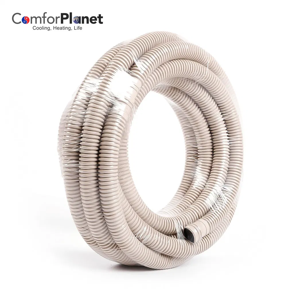 HVAC Supplier 8 10 Inch Double Layer Line Water Outside Heat Preservation Plastic PVC Flexible Air Conditioner Drain Hose