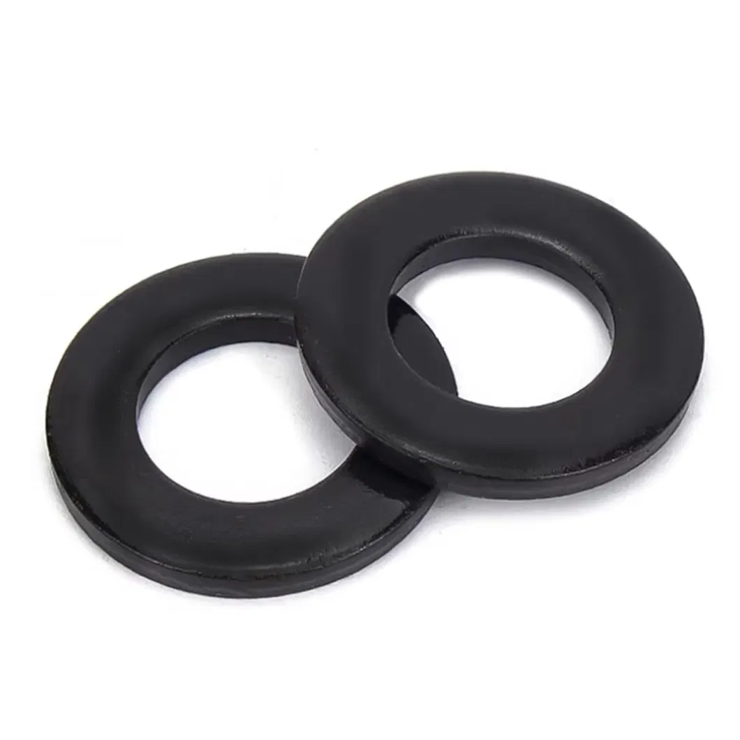 Black Circular Nylon Washers for Faucets and Pipes Plain Finish Hose Accessories