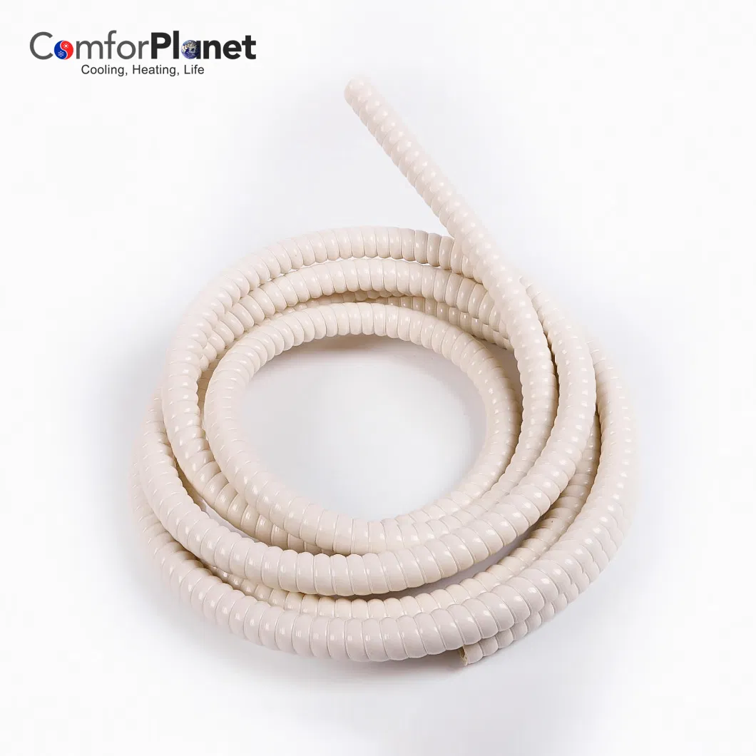 White Round PVC Plastic Rubber Flexible Water Connector 50m Air Conditioner Flexible Drain Hose