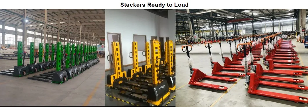 Mini Hydraulic Electric Stacker 1000kg 800/1000/1300mm Unload Container Self-Loading Forklift Truck