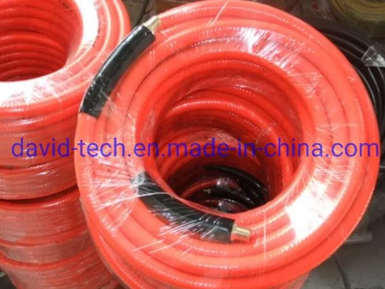 PVC Braided Polyester Thread Transparent Layer Reinforced Layflat Garden Air Gas Water Oil Delivery Suction Pipe Tube Hose