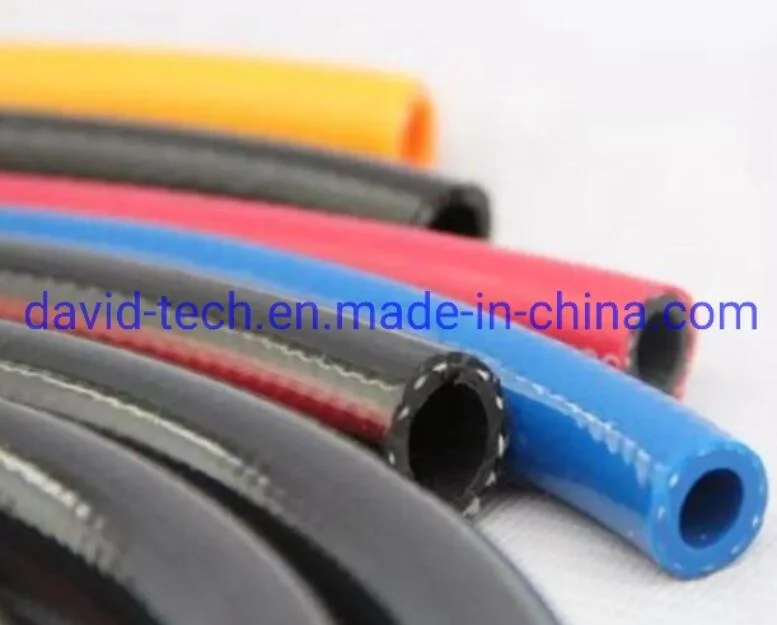 PVC Braided Polyester Thread Transparent Layer Reinforced Layflat Garden Air Gas Water Oil Delivery Suction Pipe Tube Hose