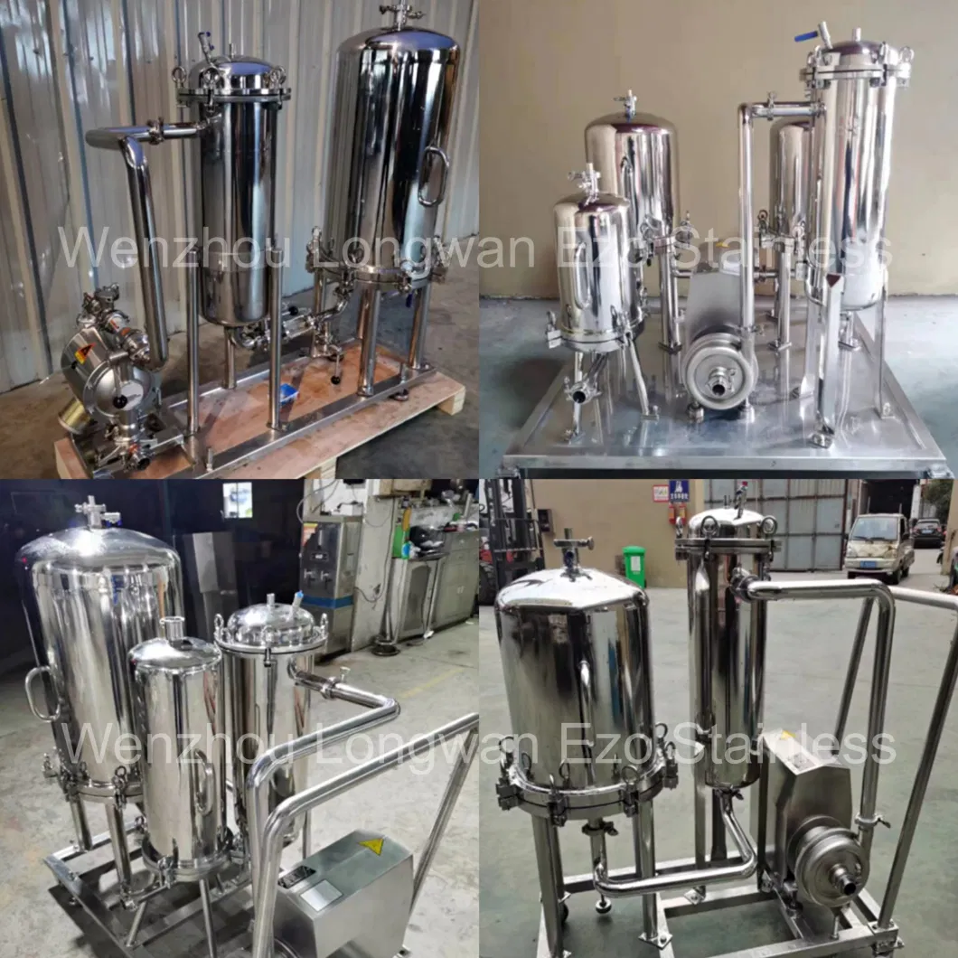 Stainless Steel Food Grade Well Tube Filter Double Filter for Milk