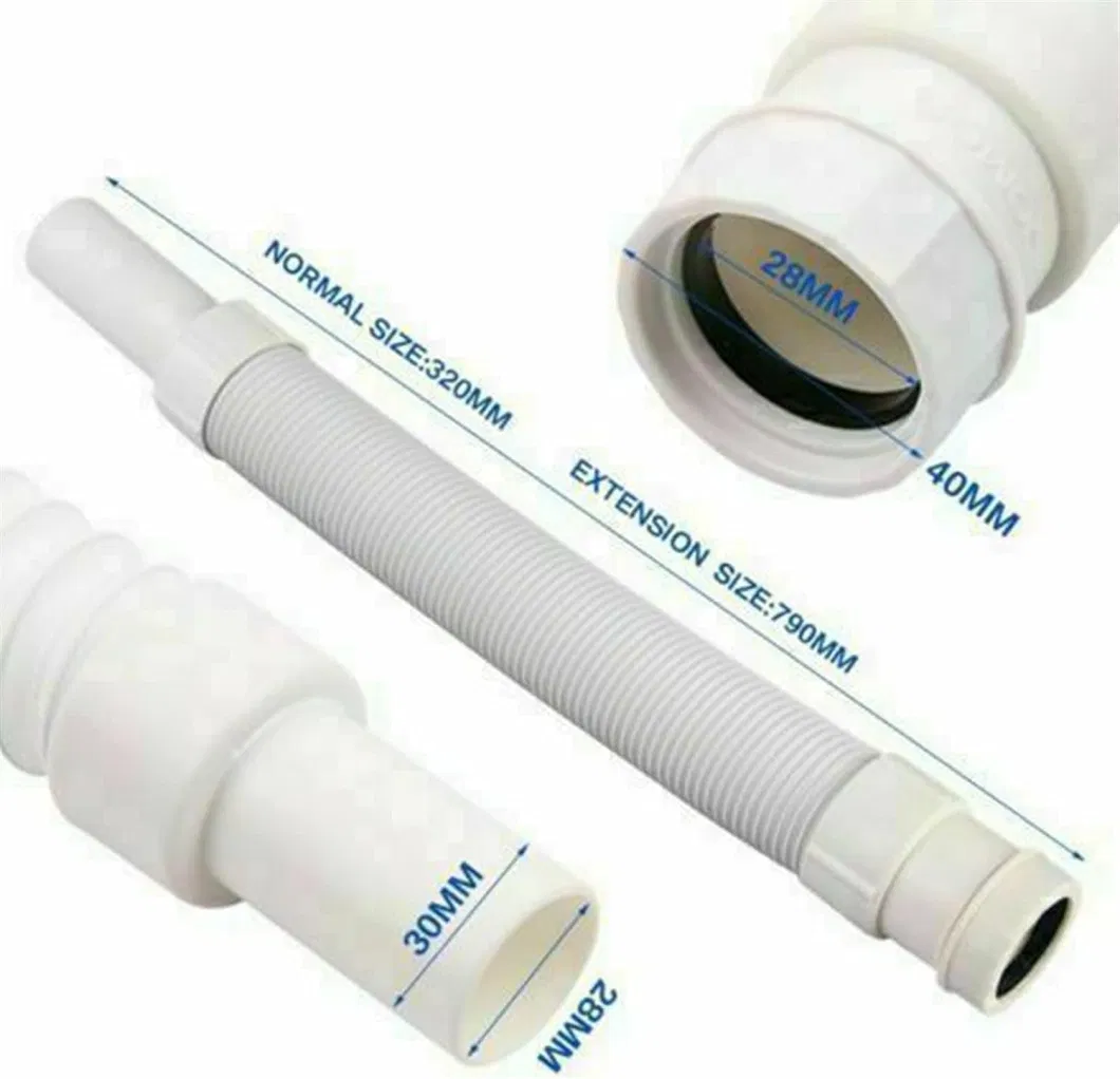 Flexible Bathroom Sink Drains Downcomer Wash Basin Pipe Waste Pipe