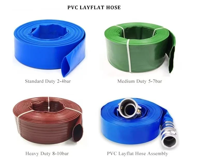 1 1.5 2 3 4 5 6 8 10 12 16 Inch Soft and Flexible Plastic Layflat Agriculture Irrigation Drain Hose