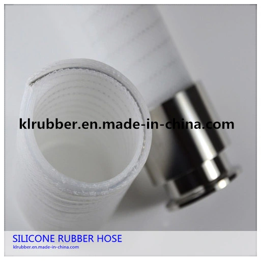 FDA Food Grade Stainless Steel Reinforced Silicone Hose with Quick Connector