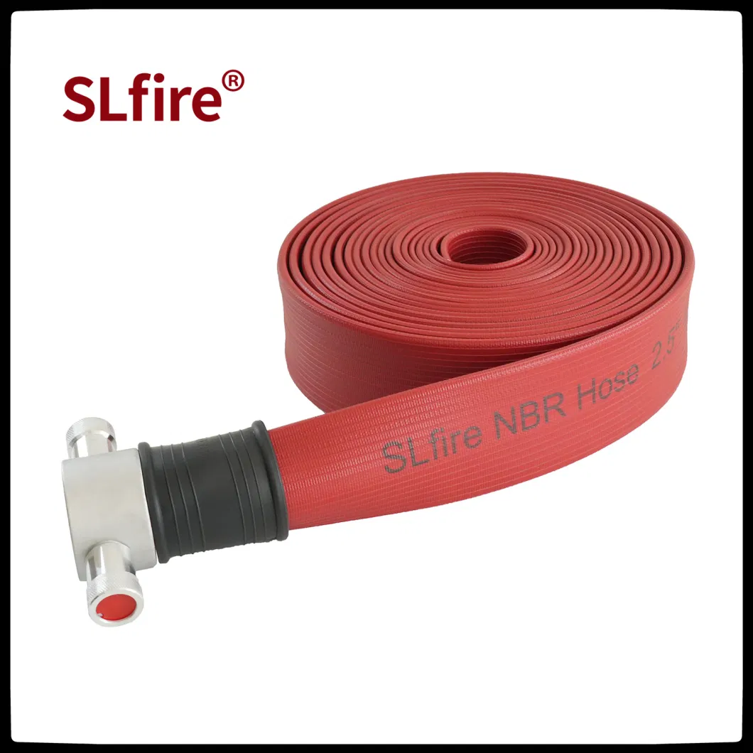 Nitrile Rubber Covered Durable Attack Fire Hose with BS Couling