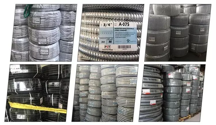 PVC Coated Galvanized Flexible Corrugated Metal Conduit Pipe/Tube