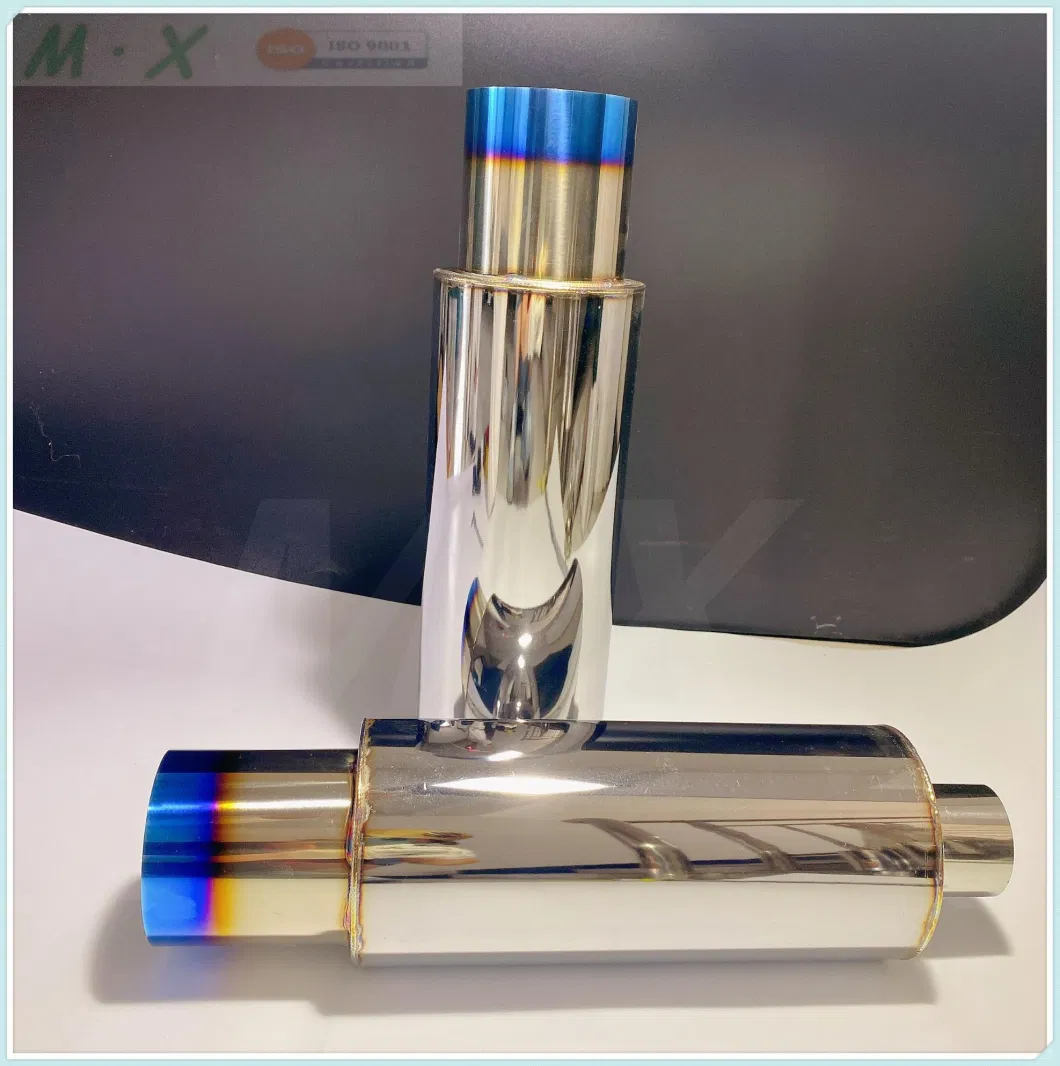 Universal Hks Exhaust Pipe Silencer with Titanium-Effect Tip Accept Customization