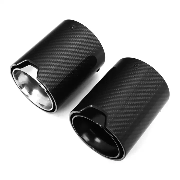 Factory Export Good Price Logo Customized Carbon Fiber and Stainless Steel Automotive Exhaust Tip Pipe