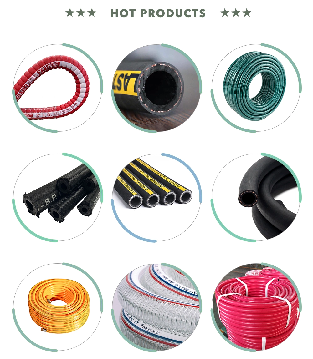 Hot Selling Clear Plastic PVC Air Gas Pipe Chemical Plastic High Prressure Spray Braided Drain Hose Flexible Pipe