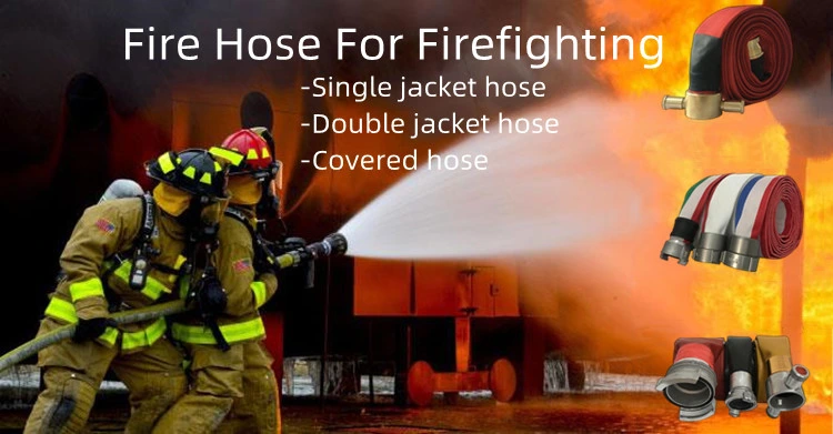 Nitrile Rubber Covered Durable Attack Fire Hose with BS Couling