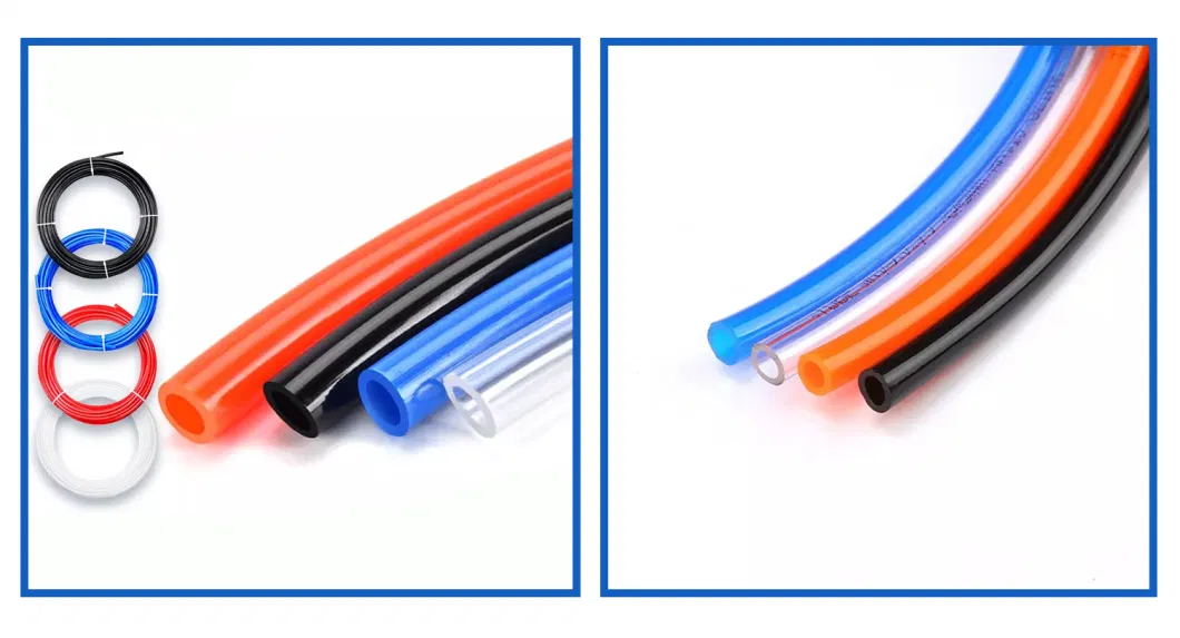 Polyurethane PU Recoil 6*4mm 9m Air Compressor Hose with Quick Coupler and Plug