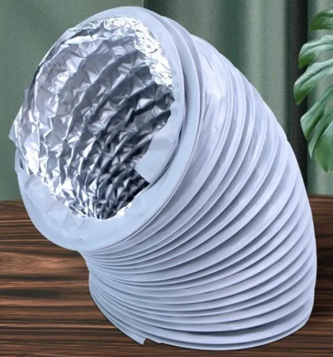 Flexible High Quality Tarpaulin Air Duct Hose to 100&ordm; C Smoke Removal Exhaust Ventilation Hose 2/3/4/6/8/10/16/20 Inch