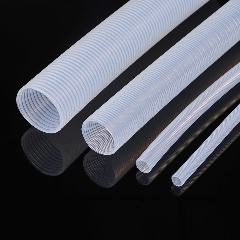 Inner Layer Flat Smooth Outer Layer Corrugated PTFE Bellows Tube