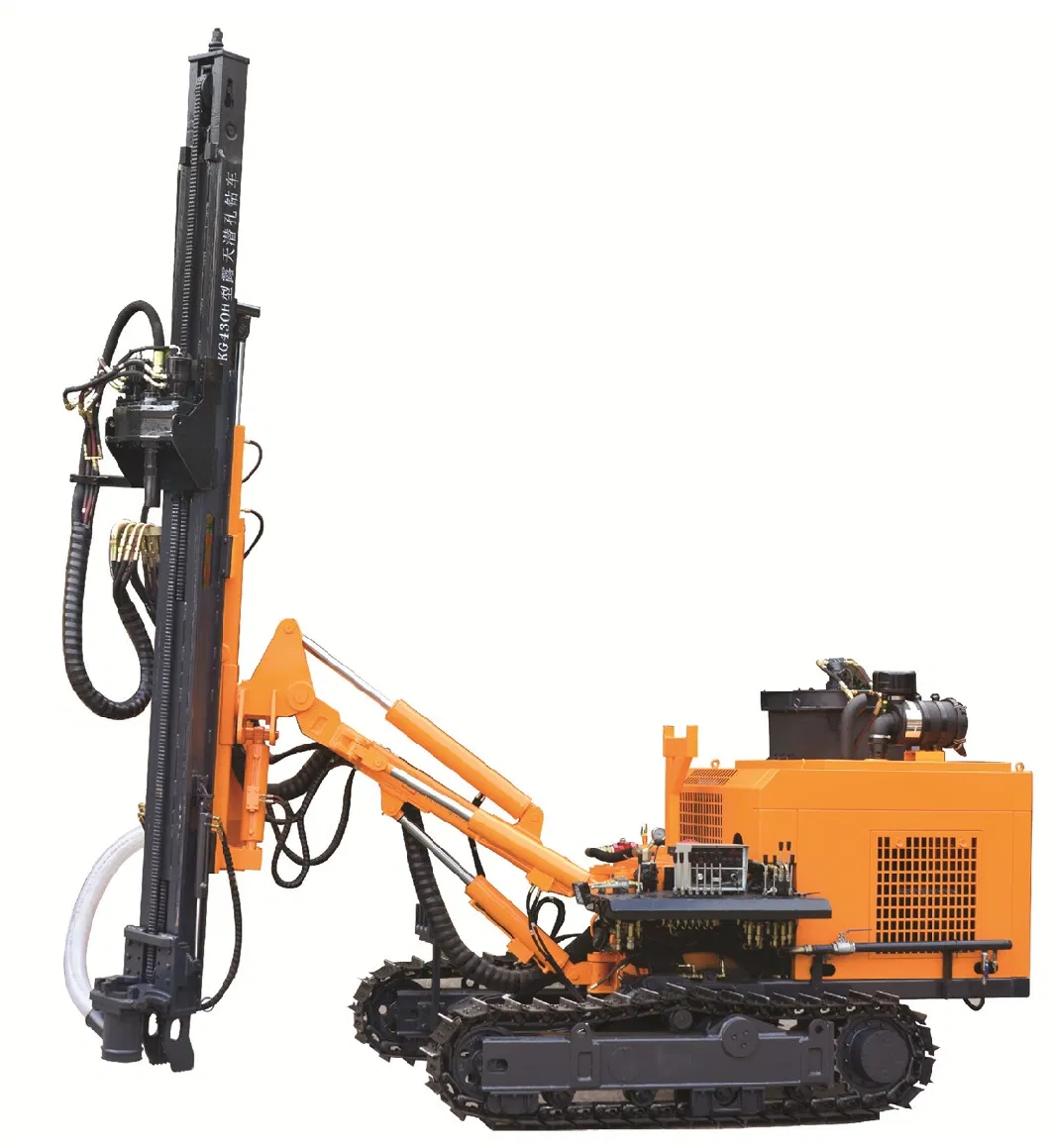 KG430 90-127mm 25m Depth Crawler Drill Carriage