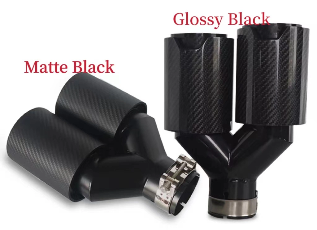 Performance Exhaust Dual Pipe Carbon Fiber for Car Accessories Muffler Modify for B*MW Automotive