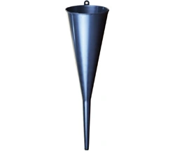 1 1/4 Quart Dark Blue Double Cap Plastic Funnel