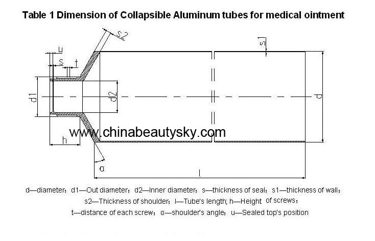 Cosmetic Bottle Flexible Aluminum Tube Cosmetics Container Alum Metal Tube