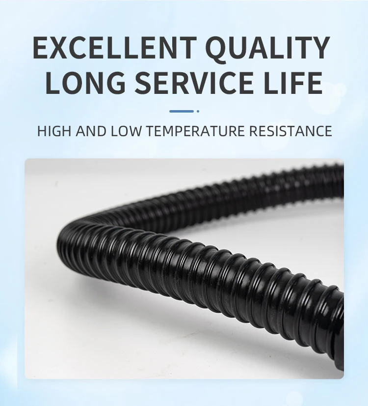 High Quality 1.25 Inch Flexible Black SPA Air Hose Parts Portable Hot Tub Exhaust TPE Hose