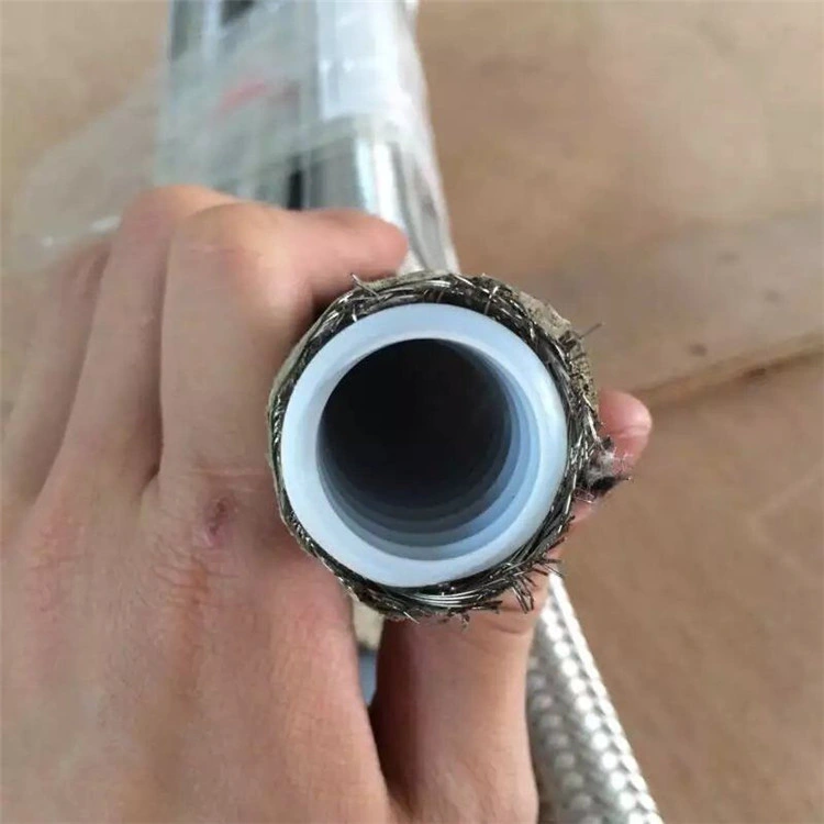 Stainless Steel Braided PTFE SAE100 R14 Flexible Colorful PTFE Hose