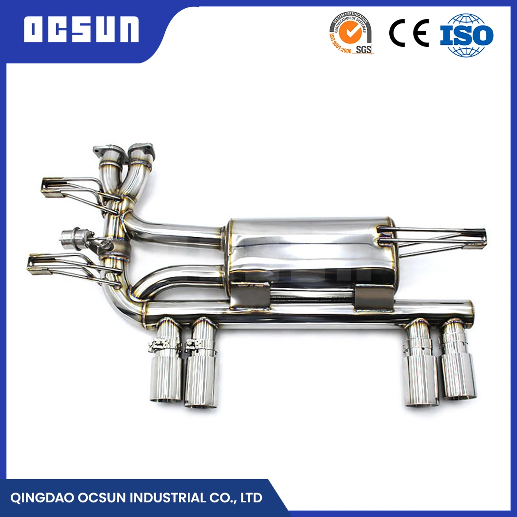 Ocsun ODM Customized Aluminized/Mild Steel Material Exhaust Muffler Pipe Manufacturers China Exhaust Tip Silencer