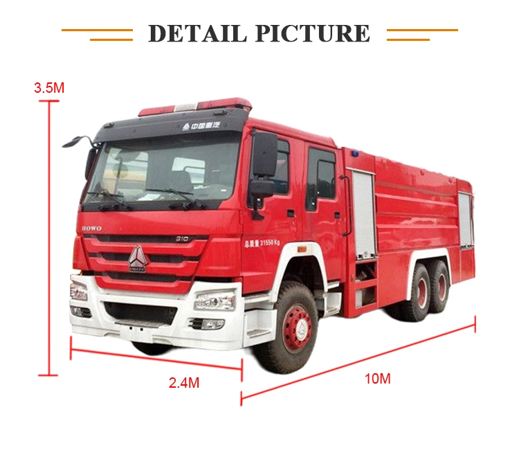 Buy Sino Truck HOWO 6*4 Fire Fighting Truck 10t Firefighter Truck Car with Fire Pump