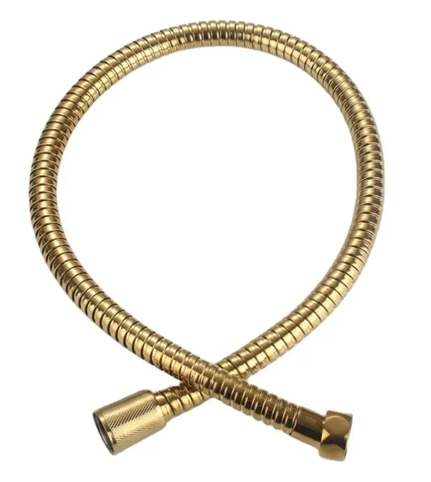 Bathroom Shower Faucet Hose Titanium Golden 1.5m Stainless Steel Shower Hose