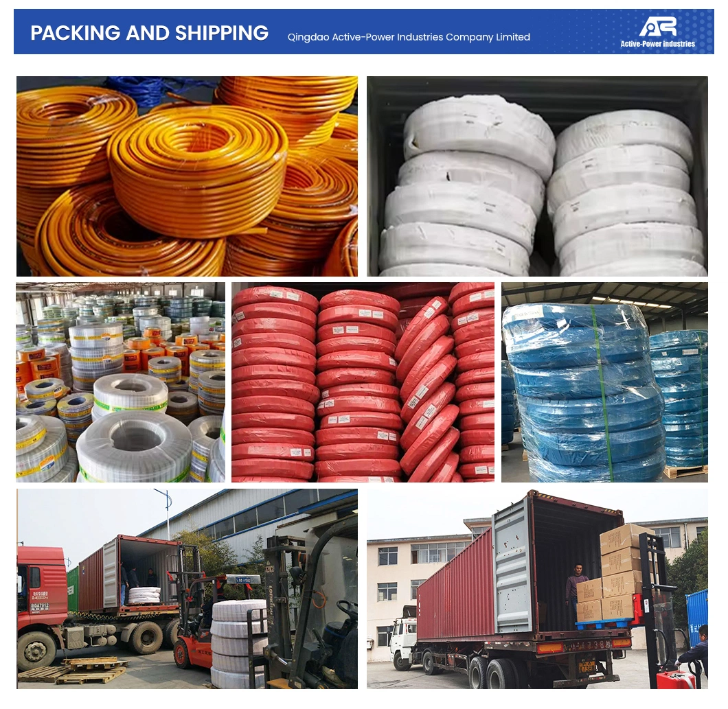 Active-Power Industries Fiber Braided PVC Hose Factory China Light Duty PVC Fiber Reinforced Suction Spiral Drain Hose