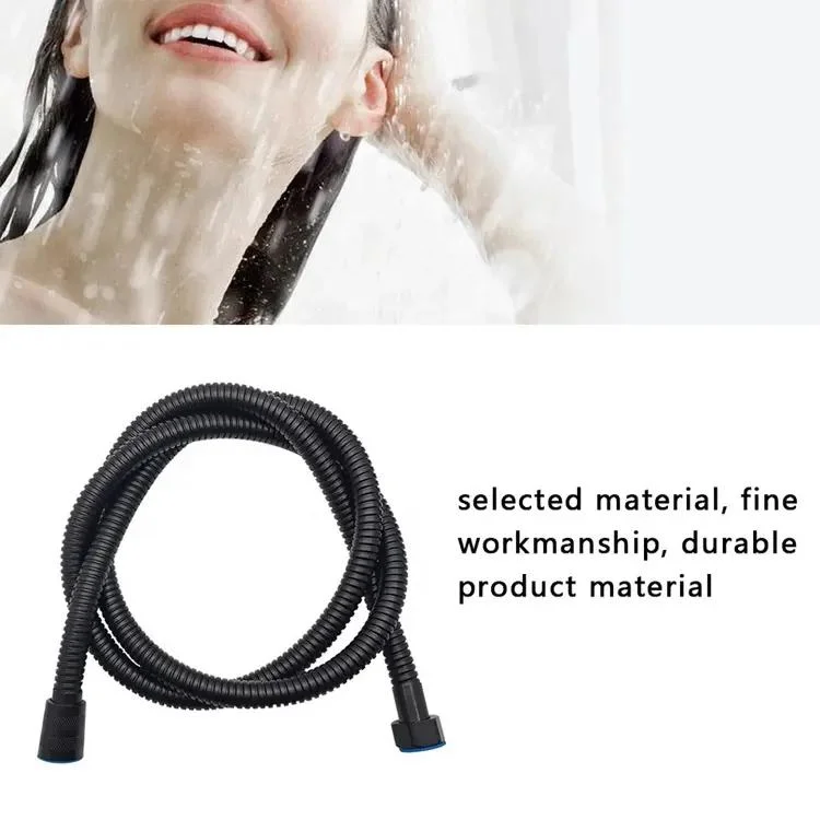 Matt Black Stainless Steel Bathroom Flexible Water Pipe Flexible Shower Hose