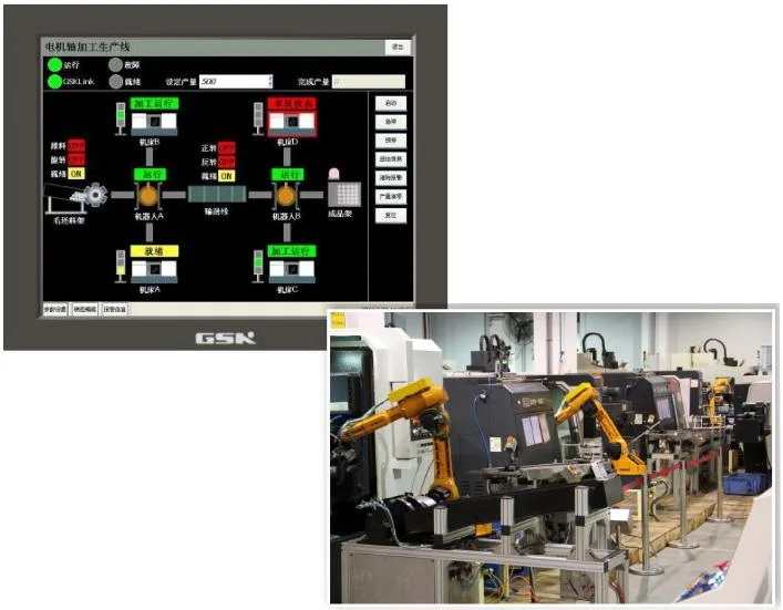 GSK Industrial Robot Applied to Load/Unload for the Machine Tool