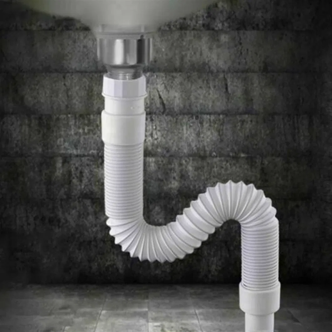 Flexible Bathroom Sink Drains Downcomer Wash Basin Pipe Waste Pipe